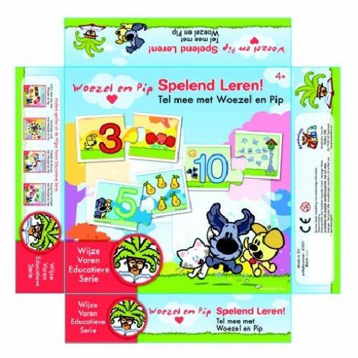 Spelend Leren! Leer tellen met Woezel en Pip