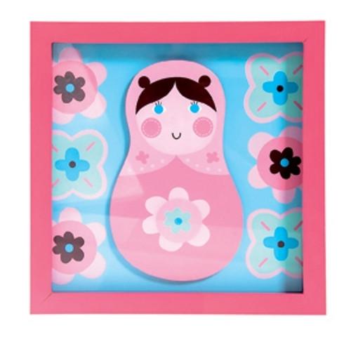 Tra Wanddecoratie Matroesjka (vierkant)