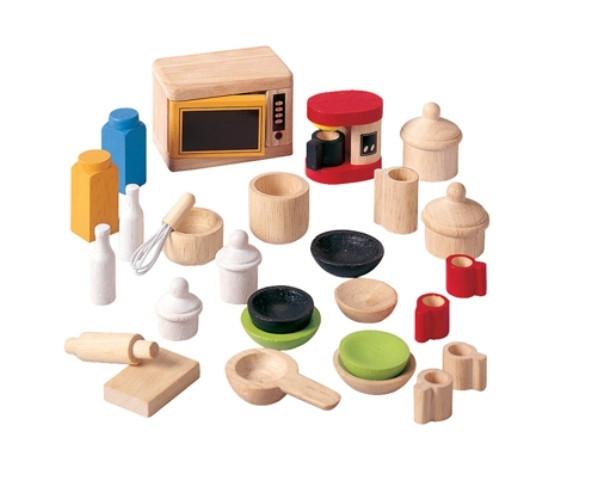 PlanToys Poppenhuis accessoires voor de keuken
