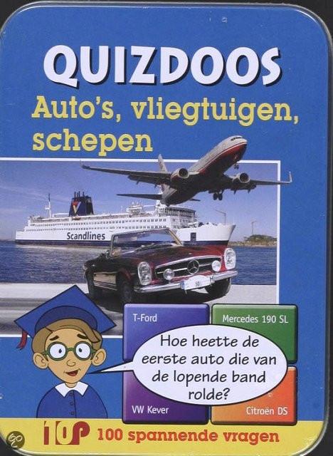 Quizdoos Auto s. vliegtuigen en schepen