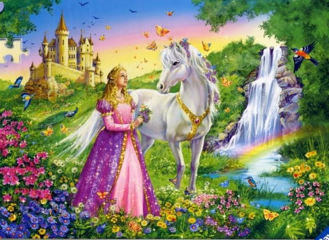 Ravensburger Puzzel Prinses met paard