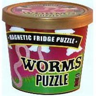 Magnetic Fridge Puzzle Worms