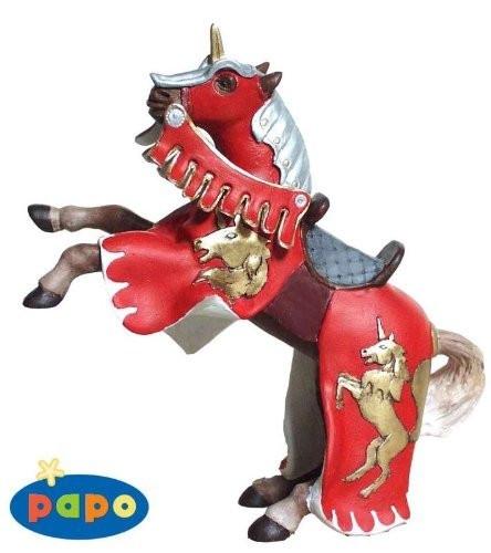 Papo Paard (rood opgetuigd)