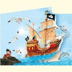 Kapitein Sharky Uitnodigingskaarten