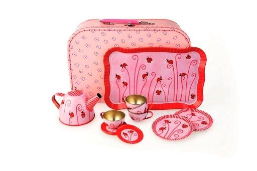 Egmont Toys Koffertje met theeset met lieveheersbe