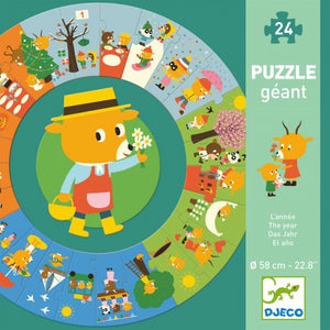Djeco Giant Puzzle - Het Jaar