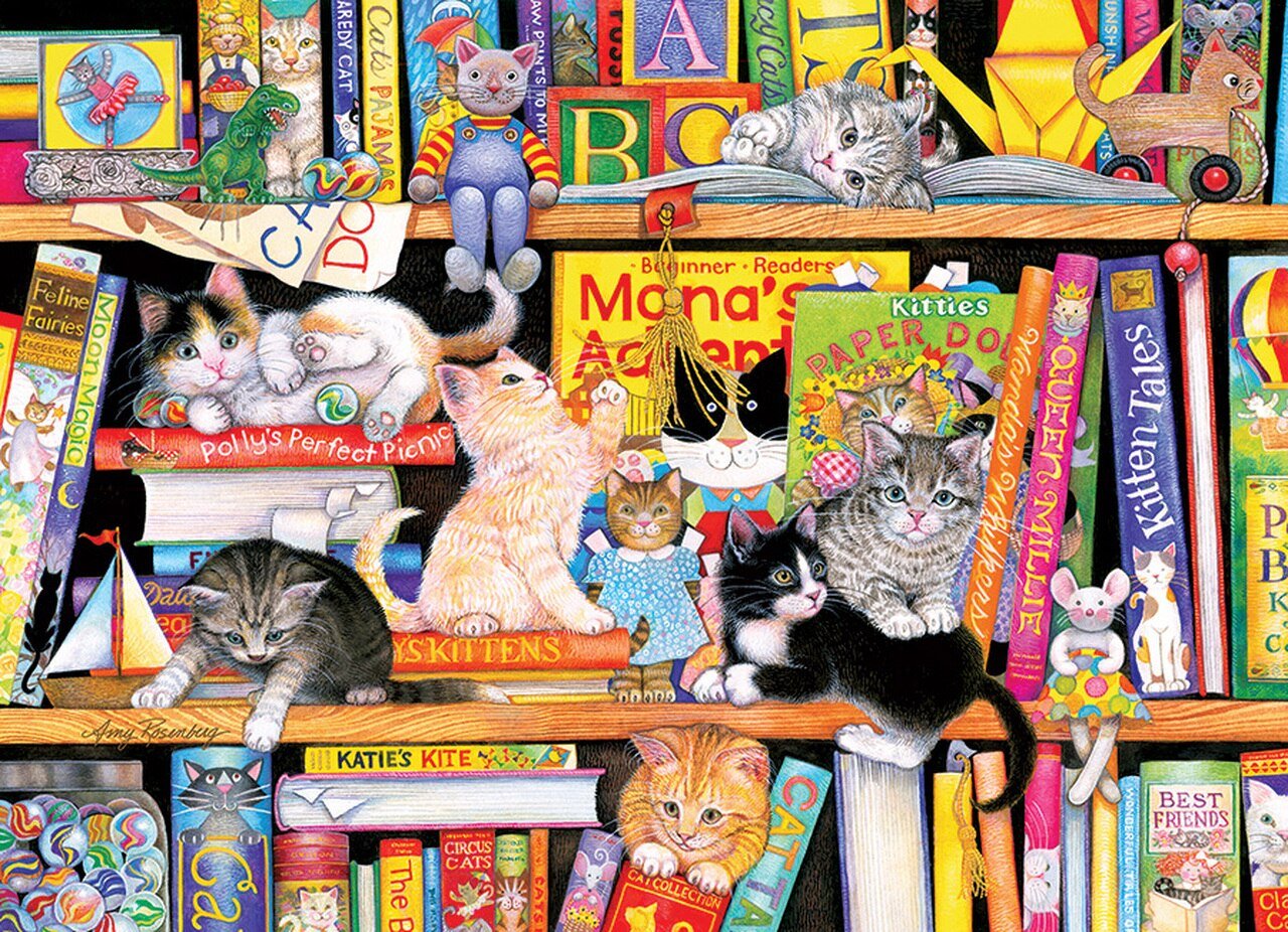 Cobble Hill Puzzel Storytime Kittens (Family Pieces 350 st)