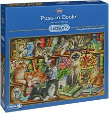 Gibsons Puzzel Puss in Books (1000)