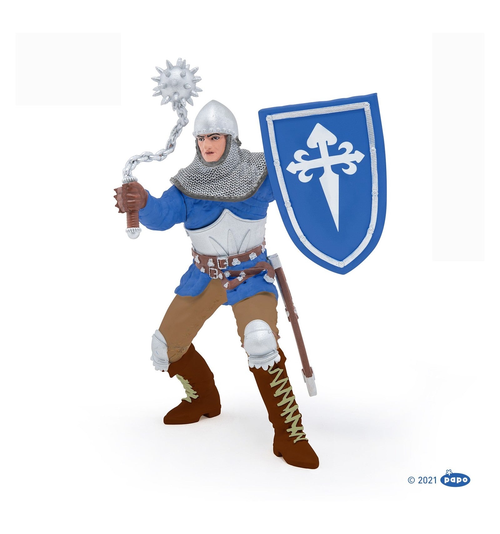 Knight with mace (blue)