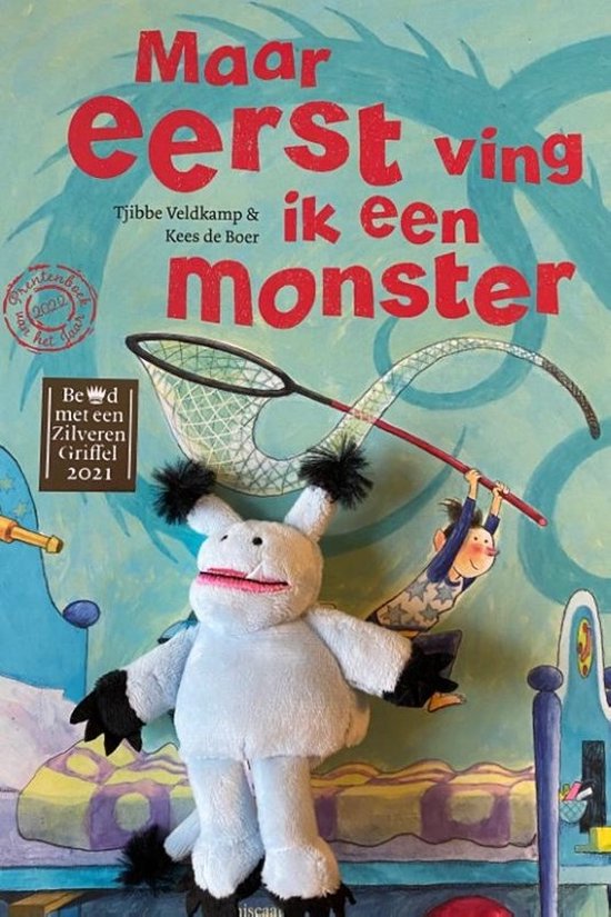 Boek  - Maar eerst ving ik een monster (met vingerpopje)