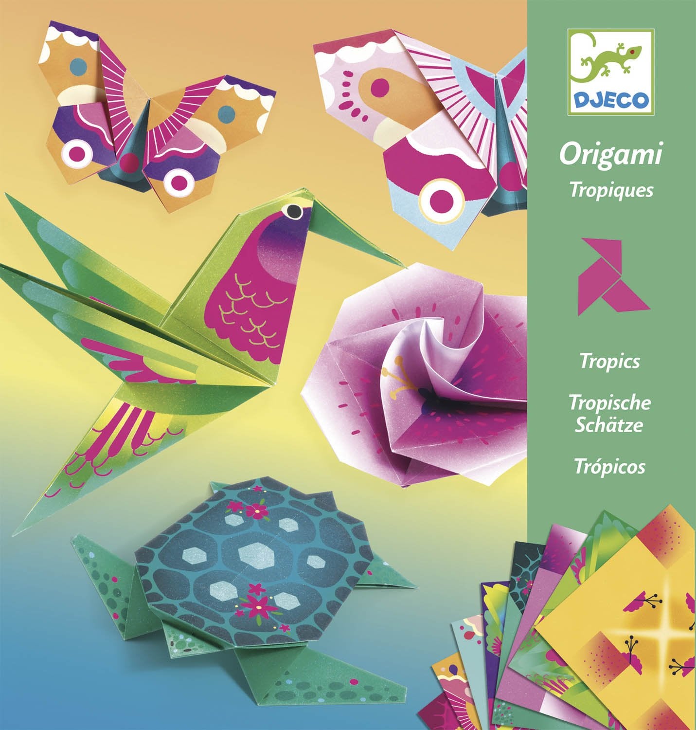Origami - Tropische dieren