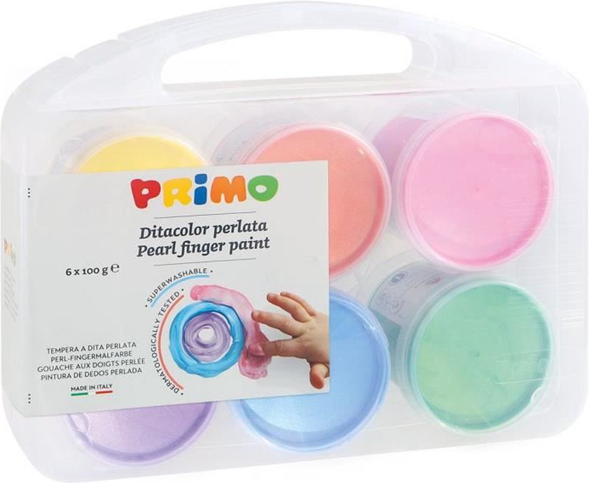Primo - Vingerverf Parelmoer (6 x 100g)