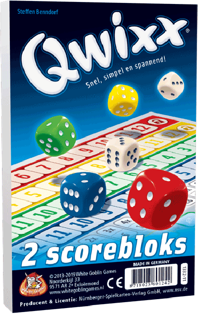 Qwixx 2 scorebloks