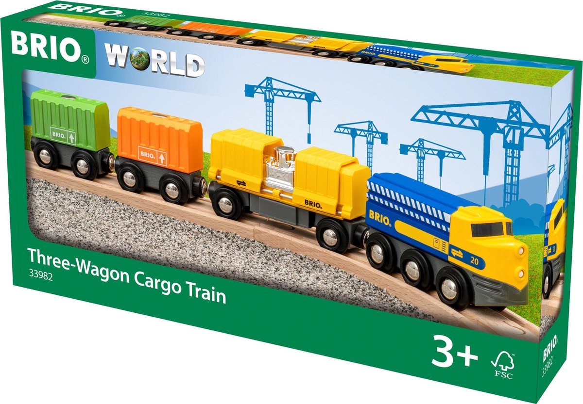 Brio Three-Wagon Cargo Train