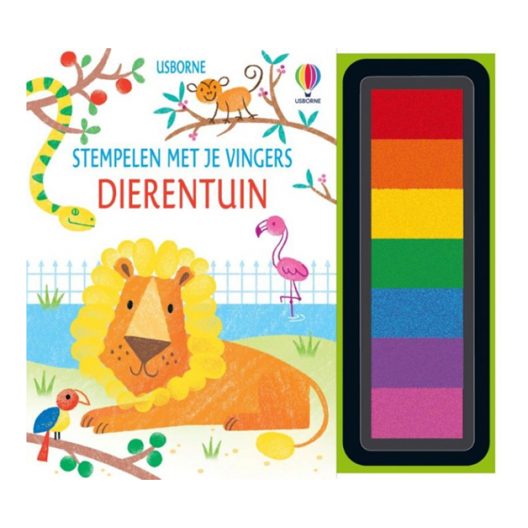 Stempelen met je vingers Dierentuin