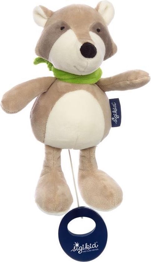 sigikid Muziekdoosje Wasbeer Blue