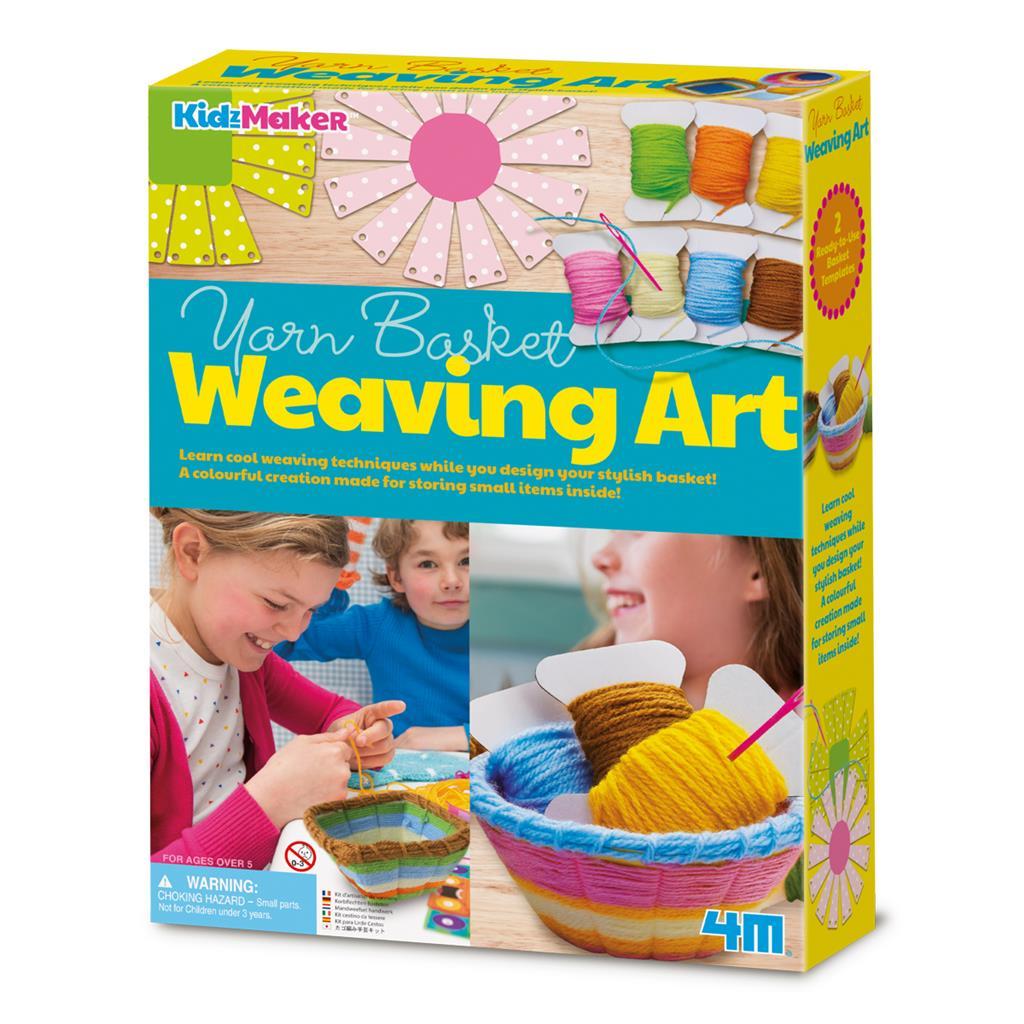 4M KizMaker Yarn Basket Weaving Art - Weef een mandje