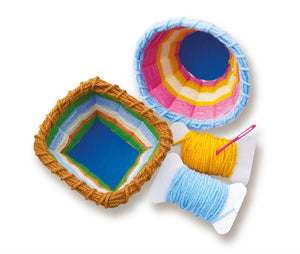 4M KizMaker Yarn Basket Weaving Art - Weef een mandje
