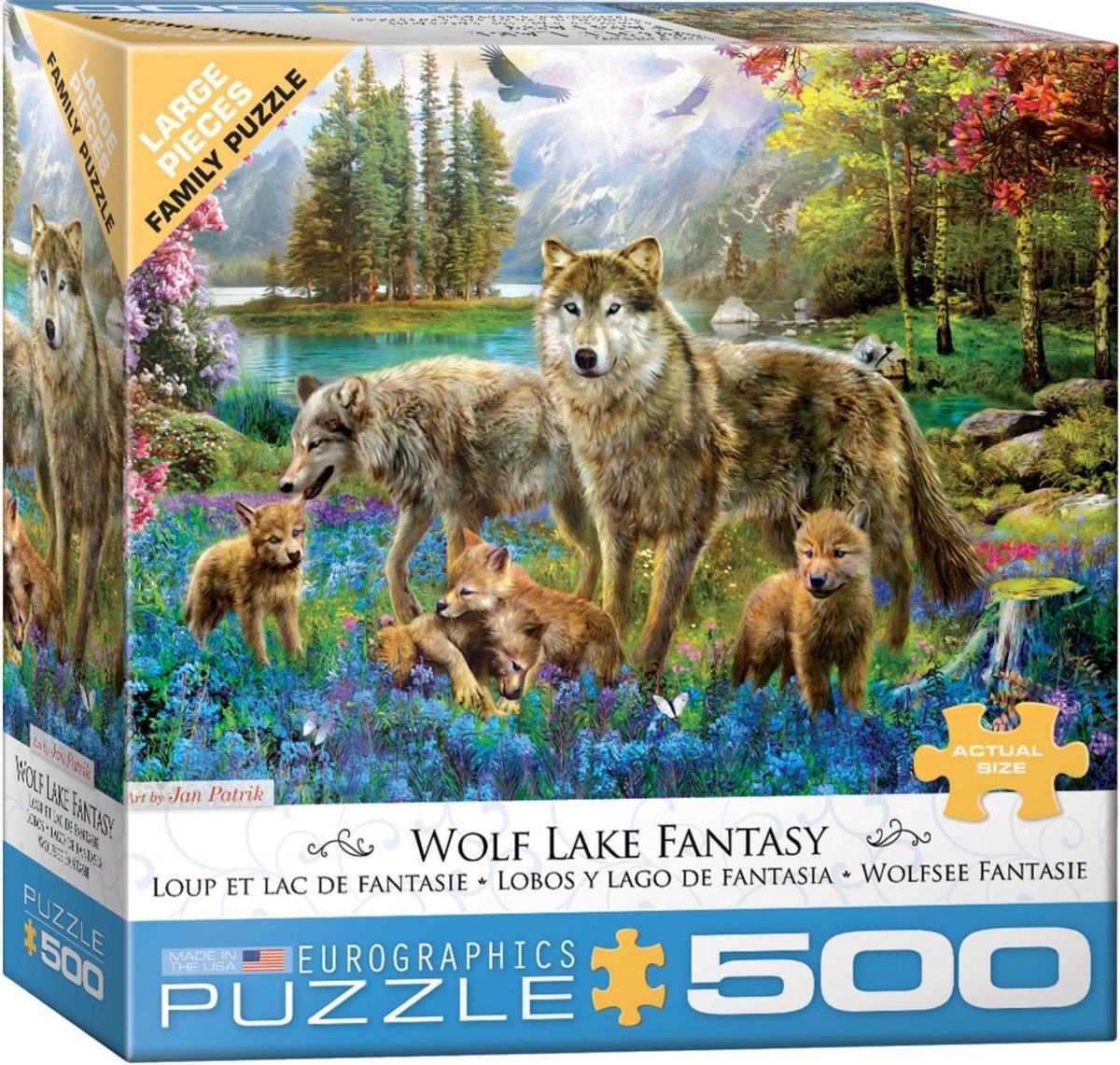 Puzzel Wolf Lake Fantasy (500 st)